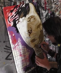 personalpenguin:  mommy-holmes:  Speed painting Sherlock Holmes by Stephen Quick