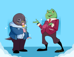 Mole and Mr. Toad from Wind in the Willows!