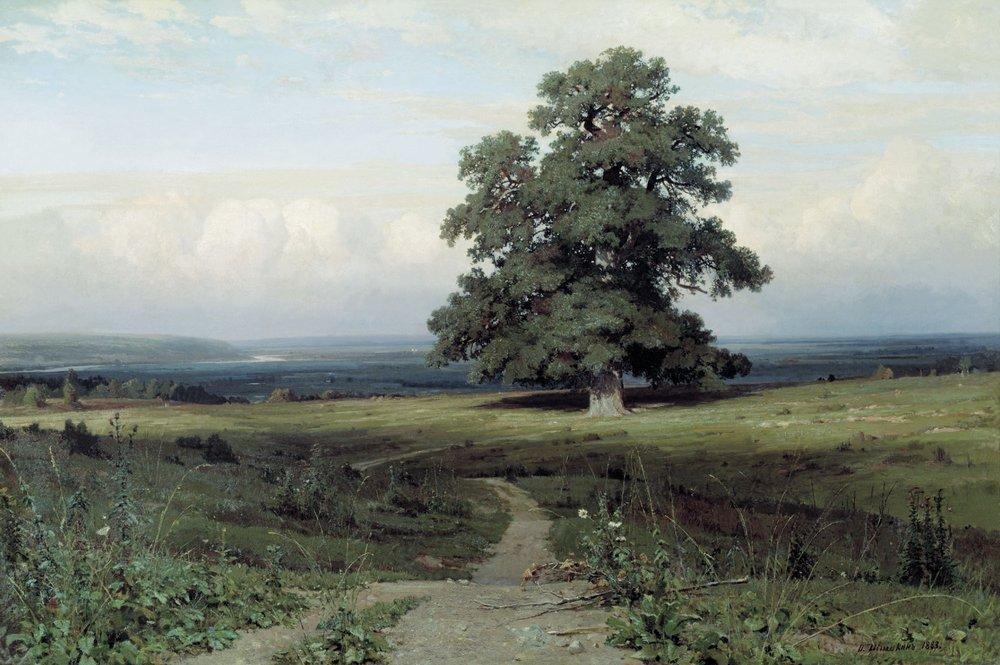 Ivan Shishkin (Yelabuga 1832 - Saint Petersburg 1898); Among the open Valley, 1883;