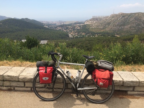 Leaving Marseille behind. Heading east towards Cannes and Nice.