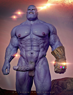 mrodinson:  yolcowarriors:TITAN. You can support my work in patreon.com/yolco  Thicc Daddy Thanos is thick in more ways than one!