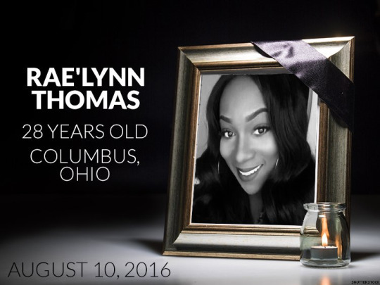 ‪#‎RaeLynnThomas‬ an Ohio transgender woman was brutally murdered by her mother's ex boyfriend who called her "the devil". She's the 19th trans person murdered this year.