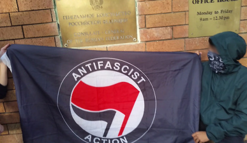 Sydney, Australia: Solidarity Action for Anarchist and Antifascist Prisoners in Russia In response t