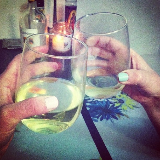 Toasting to my bestie @besshagans!!! New exciting chapter. Out with the old and in with the nu nu!