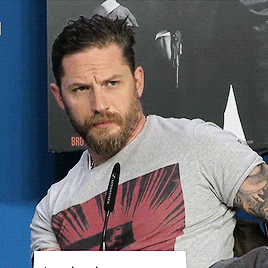 tomhardyvariations:  rideitslut:  Tom Hardy’s reaction as a journalist asks him to talk about his sexuality during the Legend press conference at TIFF 2015  Isn’t it about fking time no one gave a fk who other people fked?    He looks so damn good
