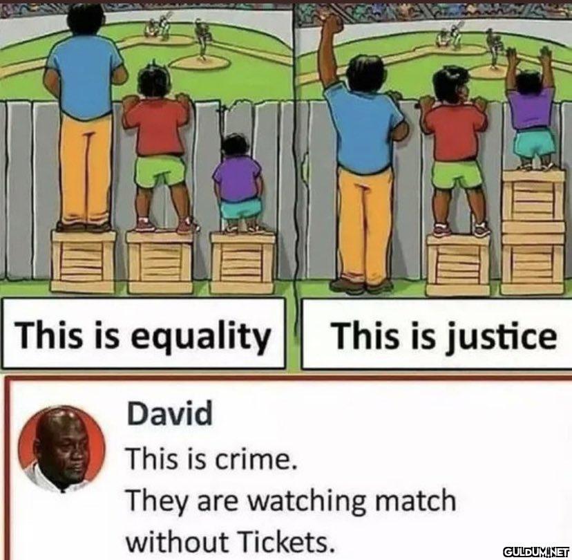 This is equality This is...
