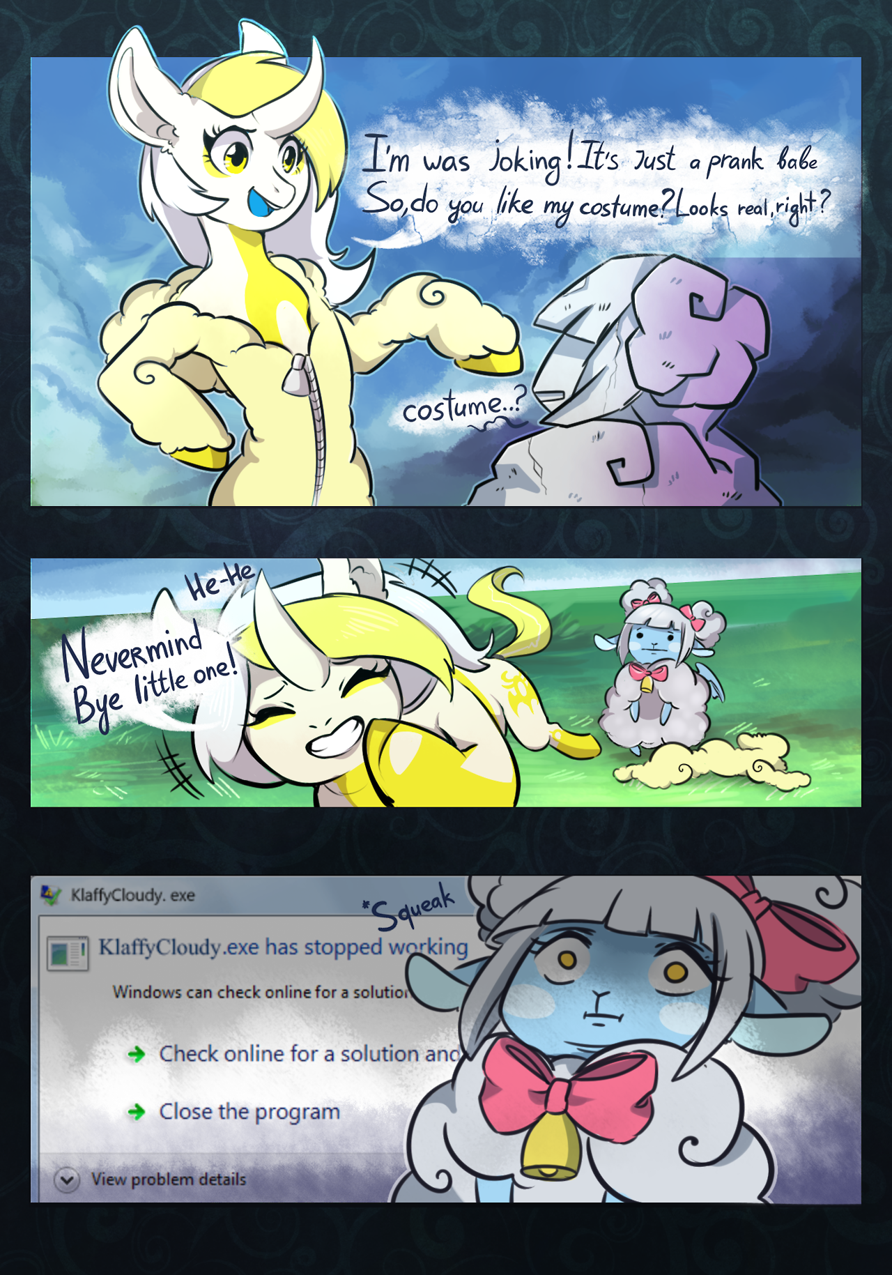 ask-shaula: klaffycloudy: @ Ask-shaulait’s just a prank broit’s just a prankor