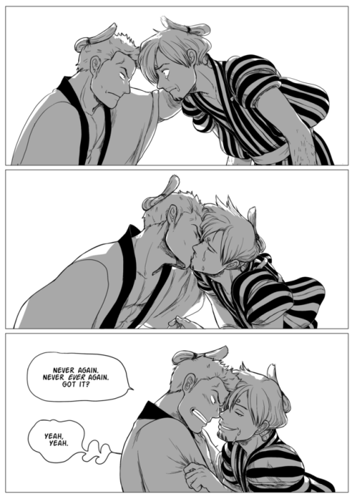 wellship:A little WCI ZoSan comic set at the end of the Wano arc after the inevitable post-Kaido-def