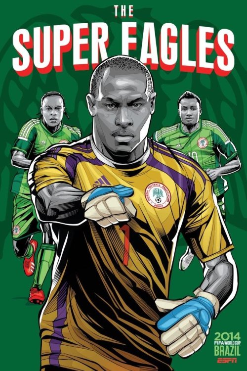 fckyeahprettyafricans:  Cameroon Ghana Ivory Coast Nigeria Algeria futurafrika:  ESPN World Cup Posters: African Teams  