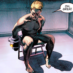 copperbadge:scifigrl47:So much canon for Clint waking up tied to a chair.Yeah but he kind of likes i