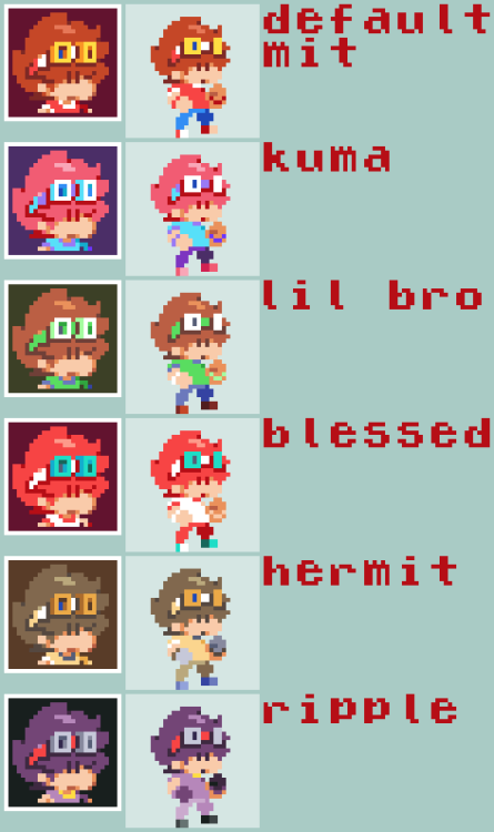 mit and crappy’s updated palettes! can you identify them all?1x-