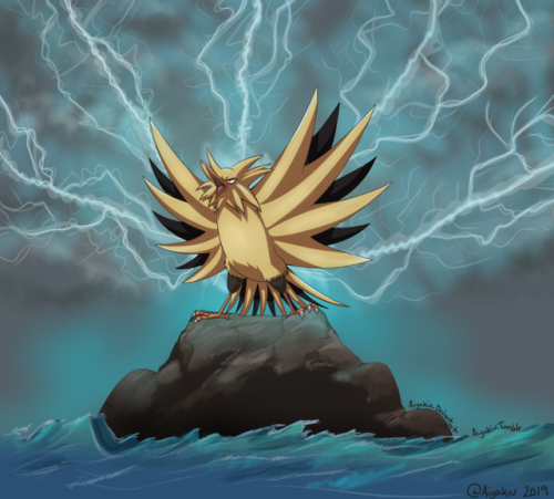 aiyakiu:I drew Zapdos for my friend Kim.