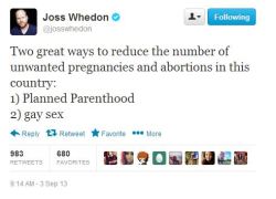 flypup:  cataclyzmic:  Joss Whedon knows