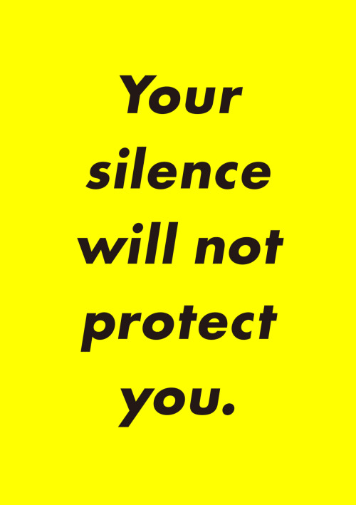 Japanese Exhibition Poster: Your Silence Will Not Protect You. Osawa Yudai and Fuyuki Kanai. 2017
