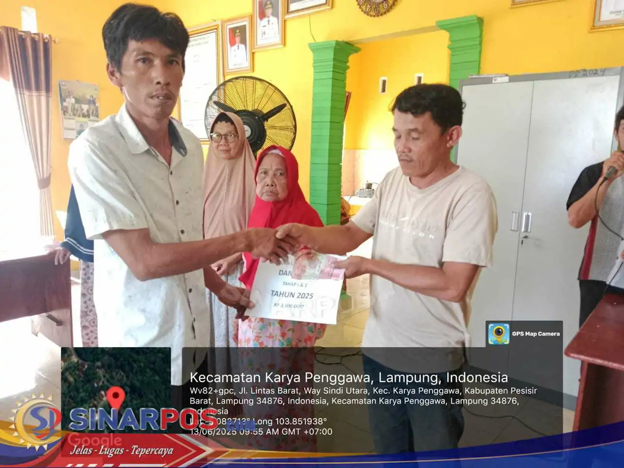 Pekon Way Sindi Utara Kecamatan Karya Penggawa Realisasikan BLT-DD Tahap Ke 1 Tahun 2025 KE 20 KPM