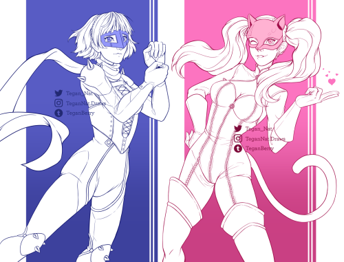 Panther & QueenQuite possibly spent the last week playing as Ann and Makoto at any opportunity I