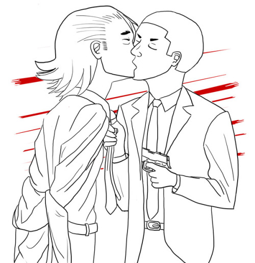 Missed yowapeda rarepair week by a day, but here’s Day 5: AUmafia AU I guess??jesus I love this ship