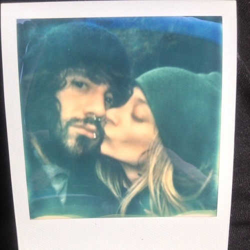 An @impossibleproject snap from hiking around waterfalls and mountains…  @noisenest this batshit crazy doofus I fell in love with, and though its been a roller coaster of insanity since DAY ONE, the night we first met and the next morning left