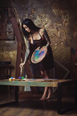 arnold-ziffel:  She took the brushes… Colored the emptiness… Added what was missing… She was the artist of her life…