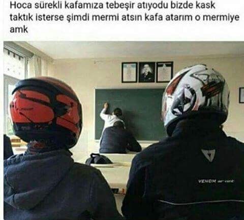 Hoca sürekli kafamıza...