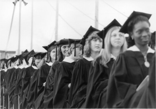 Wellesley College Commencement, 1980. (Wellesley College Archives)