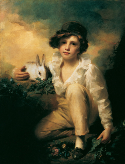 beyond-the-canvas: Henry Raeburn, Boy and Rabbit, 1814.