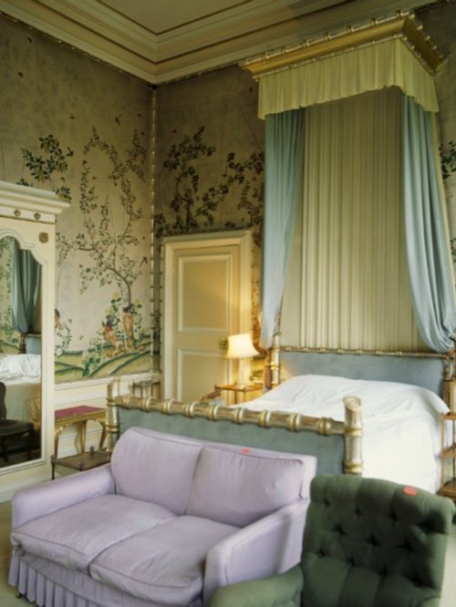 The Chinese wallpapers in the Chinese Bedroom and Bamboo Bedroom at Belton House.Source: National 