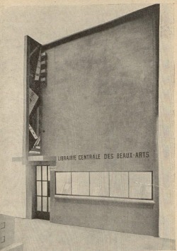 atclm:  Publisher display by Robert Mallet Stevens at the 1922 Salon d’Automne. In L’Esprit Nouveau, n. 19, 1923, n.p. -jt 
