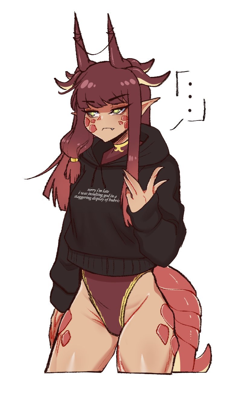 ∩0_0)⊃━ ━ {> — Saw this hoodie and thought it was perfect for...