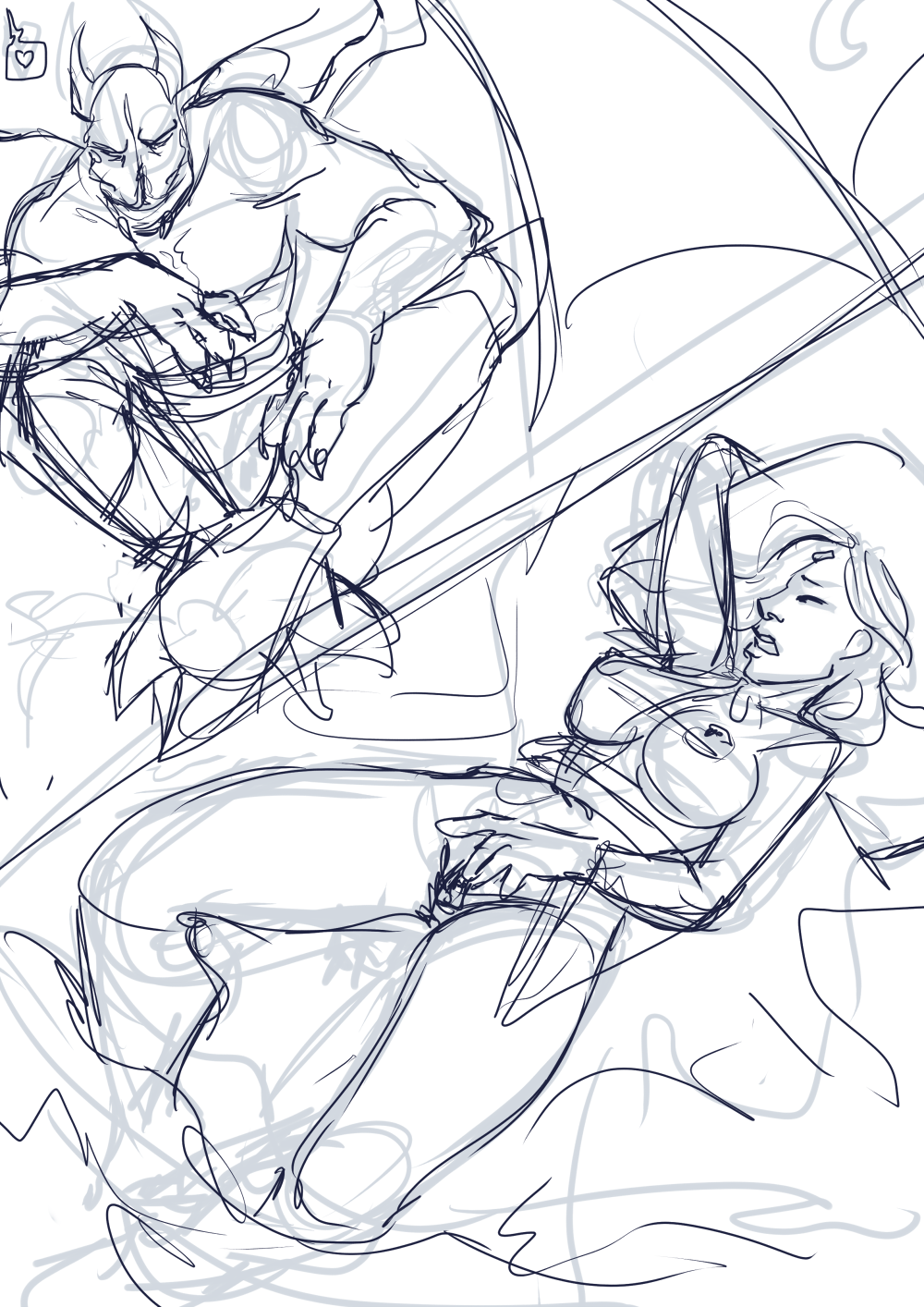 One of hundred things hidden in my folders. I have like 15 pages of that sketched