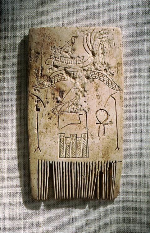 Comb of King DjetSome important artifacts were found in the tomb of the 1st Dynasty king Djet at Aby