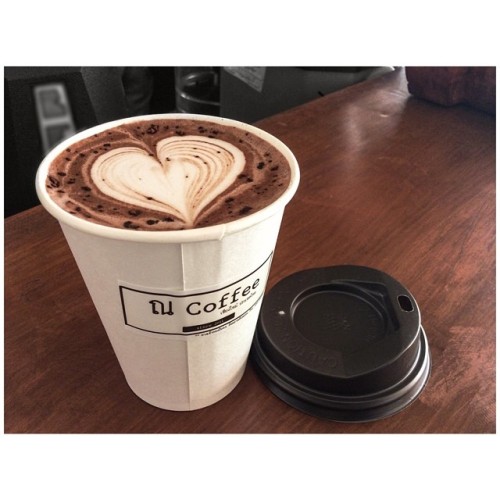 junbouquet: Unsweetened Hot Cocoa … so warm ‘n sweet . ขนาดสั่ง take away ยังทำlatte ar