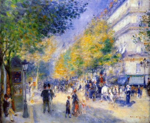 my-water-lilies:The great boulevards, Renoir.