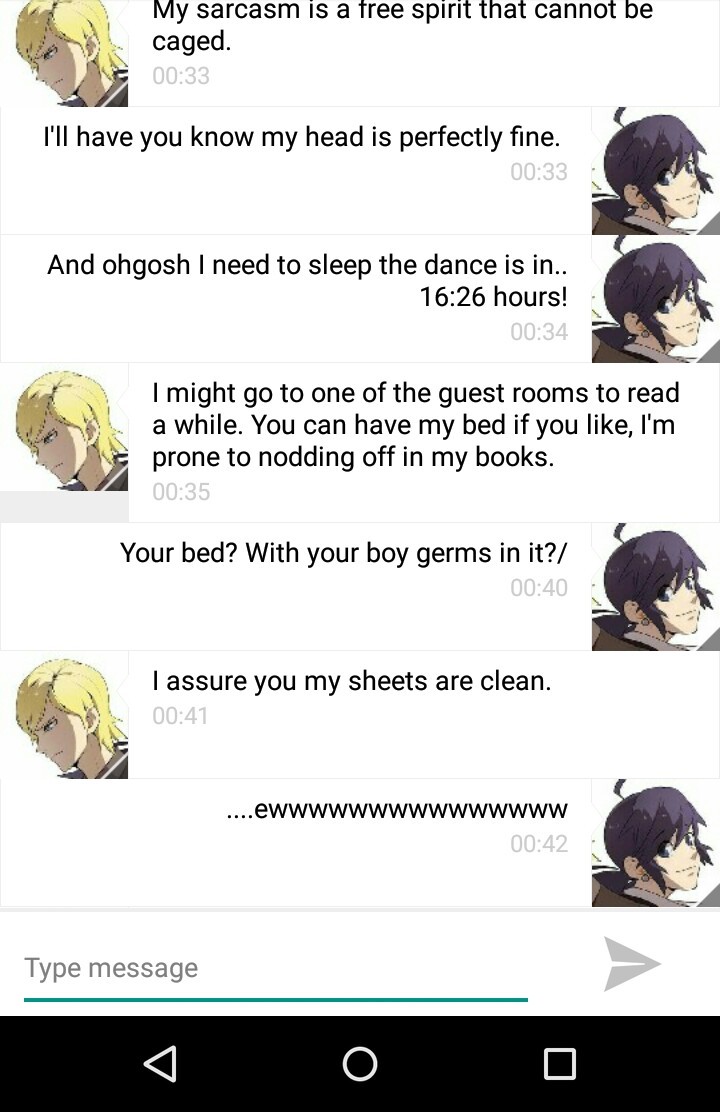 lady-maribug:  Part 2 of Felix and Marimette’s texts!