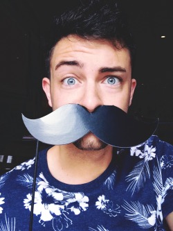 mitch-faded:  I mustache you a question…..   THOSE EYES &lt;3