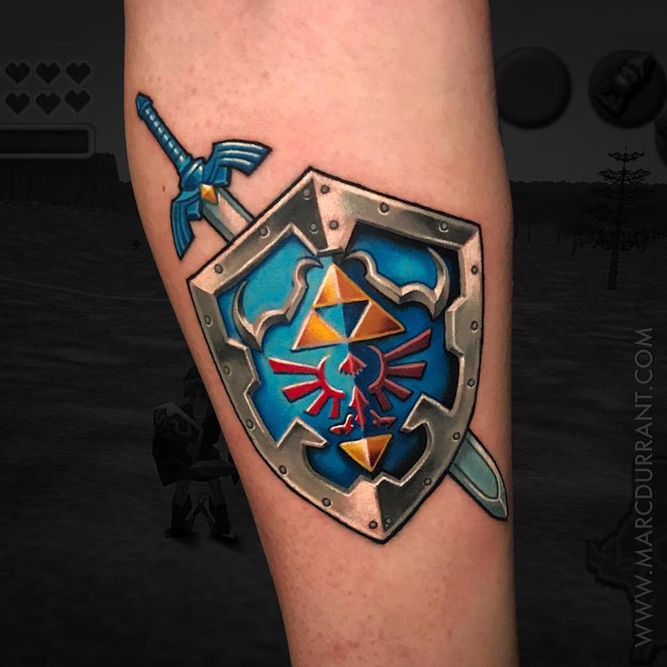 Genbu  Hylian shield from Zelda Thanks again Blake    tattoo  tattoos ink inked inkedguys inkedgirls zelda hylianshield gaming  gamingtattoo nintendo photooftheday photography genbutattoo  centralcoasttattooers art nofilter 