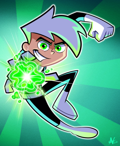 “Going Ghost!” Woke up nostalgic this morning. So I did a quick doodle of Danny Phantom. lol 