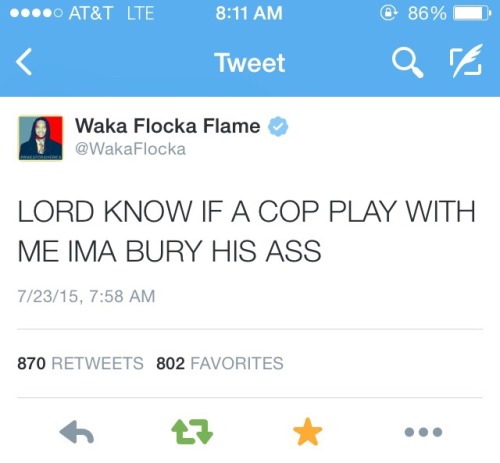 honeyknees:  Wacka Flocka Flame on police adult photos