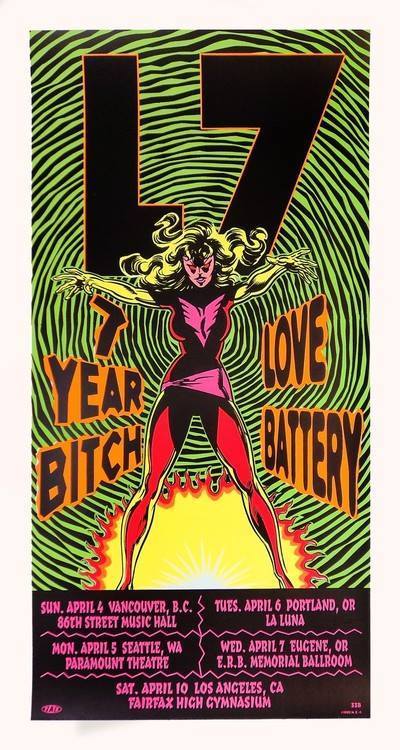 7yr-bitch:7 Year Bitch concert flyers