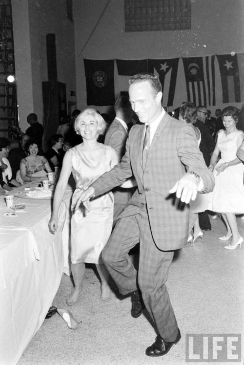 lightthiscandle:  Scott and Rene Carpenter at a dance, spring 1962.