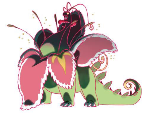 theabbystabby:Gigantimax Meganium! Inspired by @siggittarius after seeing his great rendition of a G