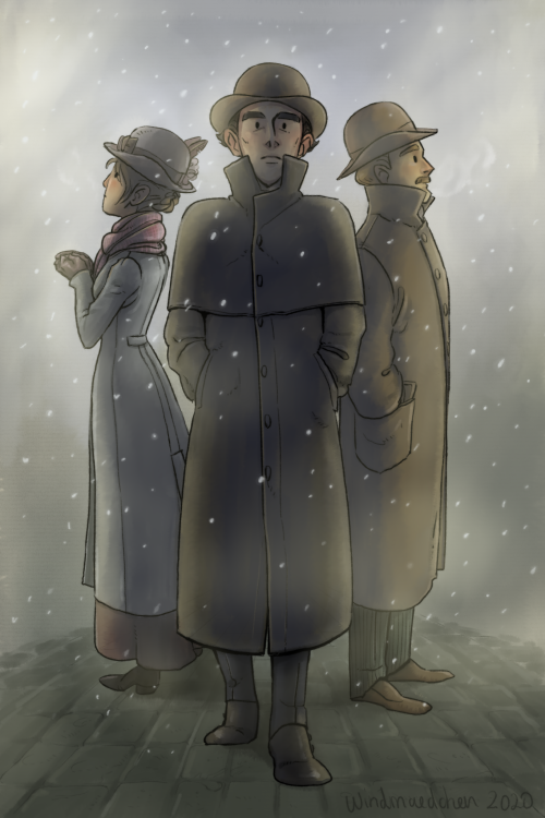 Read The Blue Carbuncle and loved Paget’s drawing of Holmes and Watson wearing heavy looking winter 