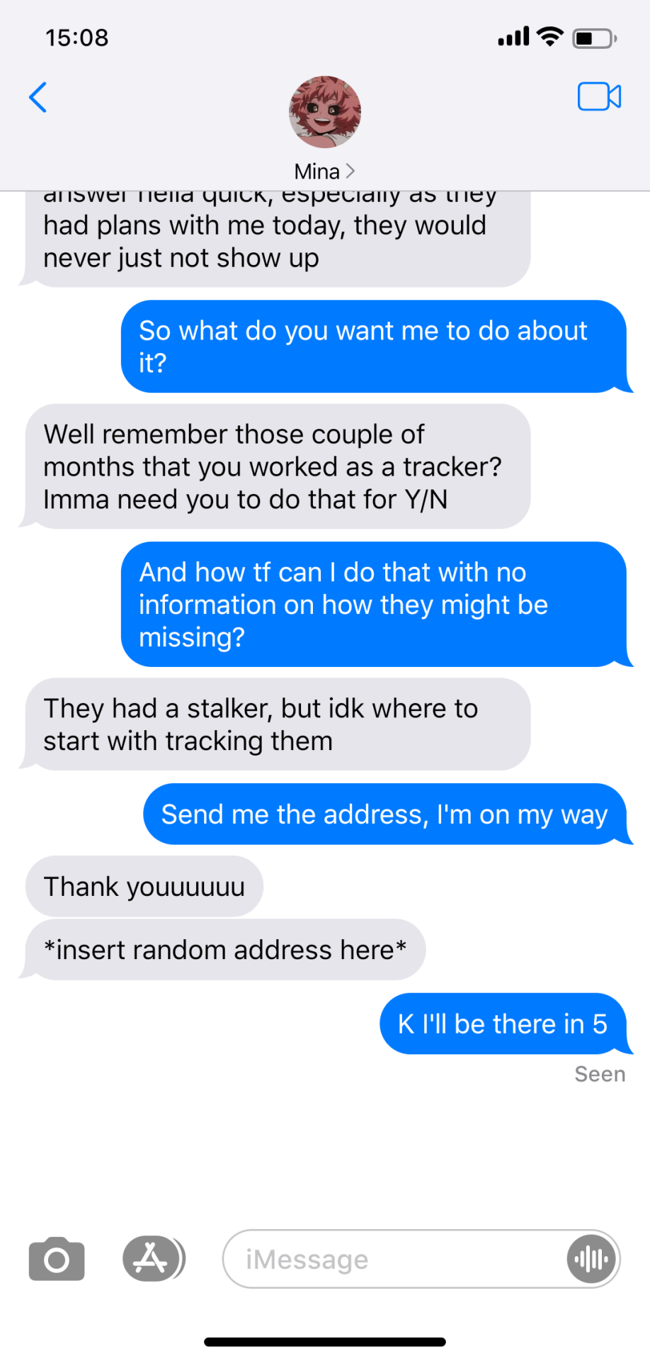 Yandere Bakugou X Idol Reader Part 7