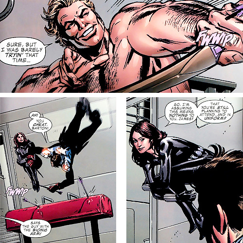 oras:  favorite bucky comic moments   captain america #600: bucky and clint training