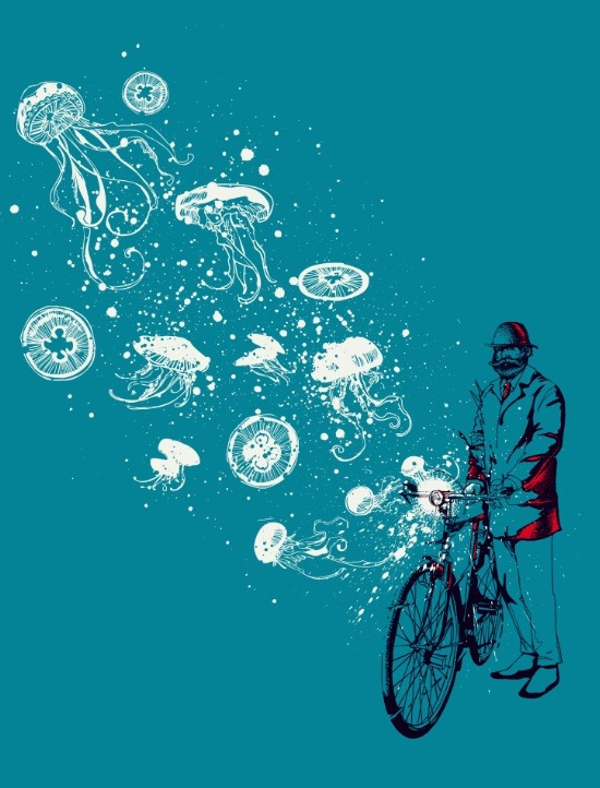 bestof-society6:    Journey in Blue by Huebucket  