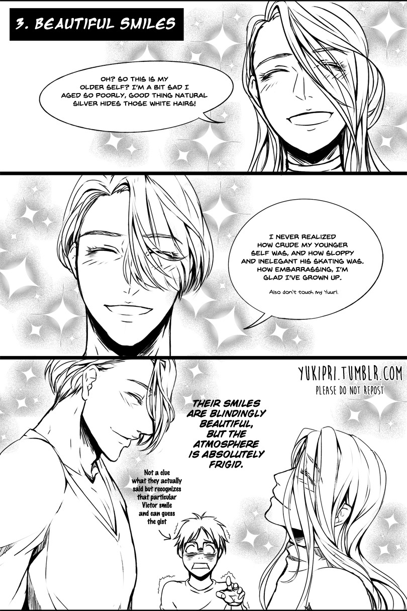 yukipri:  The only one who can win against me is me! Parts 1-5A crack YOI comic where