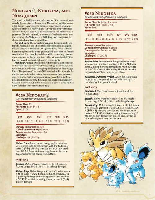 Revisions: Sandshrew, Sandslash, and the Nido Family#027-028 Sandshrew and Sandslash#029-031 Nidoran