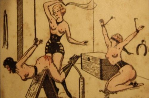 #Spankatoon Daily #Paris #1930s #femdom #bdsm #vintagefetish #eroticdrawing #Illustration #vintagefe