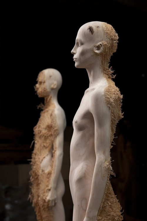 “The Tainted” by Shan Hur and Aron Demetz - Wood Sculpture