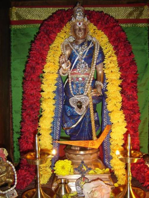 Vishnu as Balarama at my household shrine, 2013